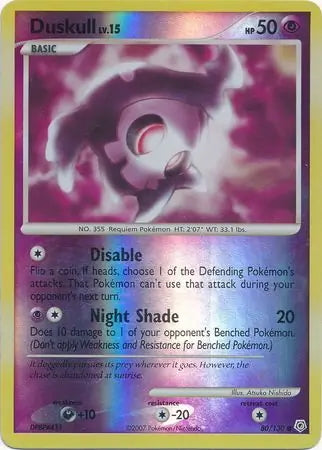 Diamond & Pearl Duskull #80/130 reverse holo
